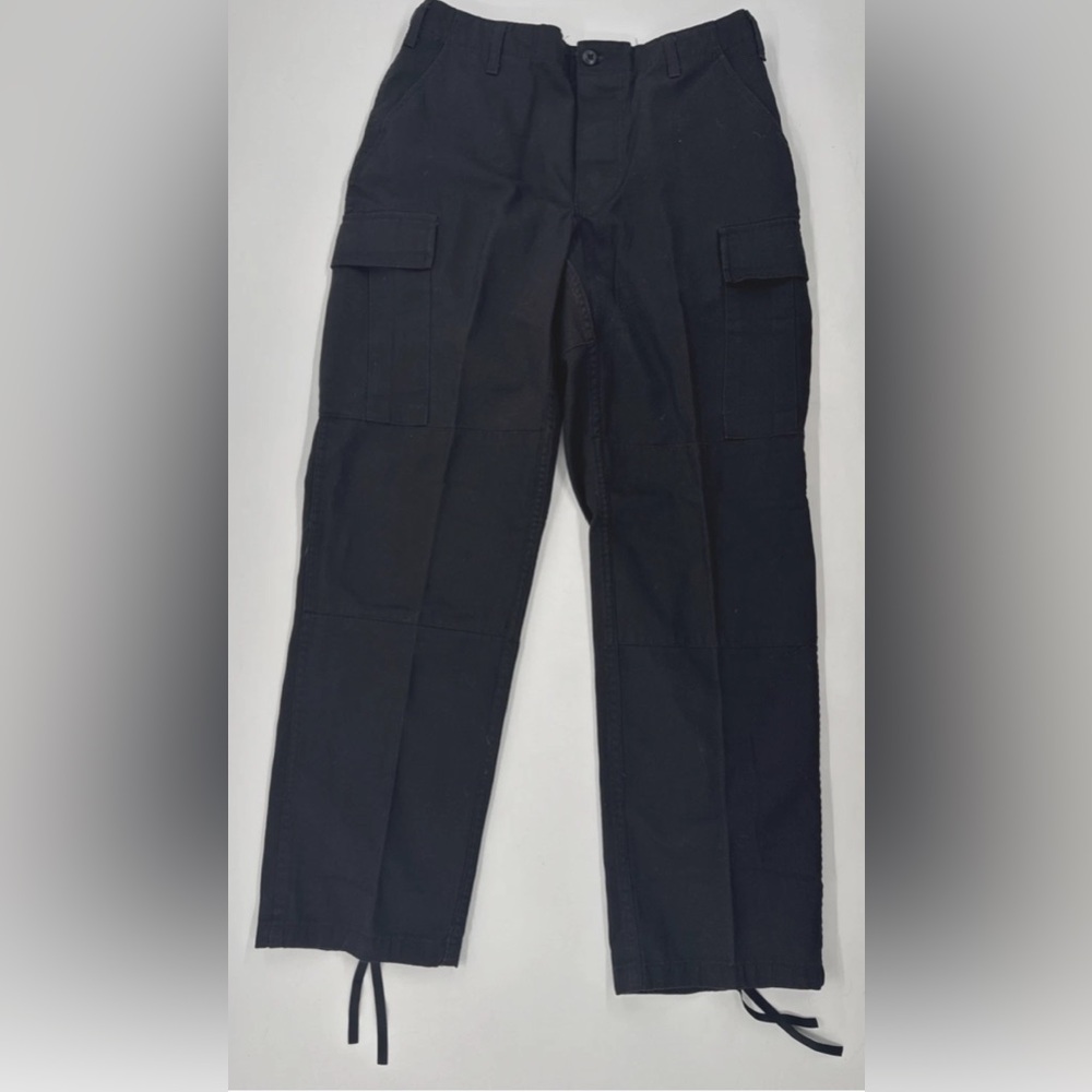 Tru Spec Cargo Paratrooper Pants Mens M Black Military Tactical Button Fly 34x32